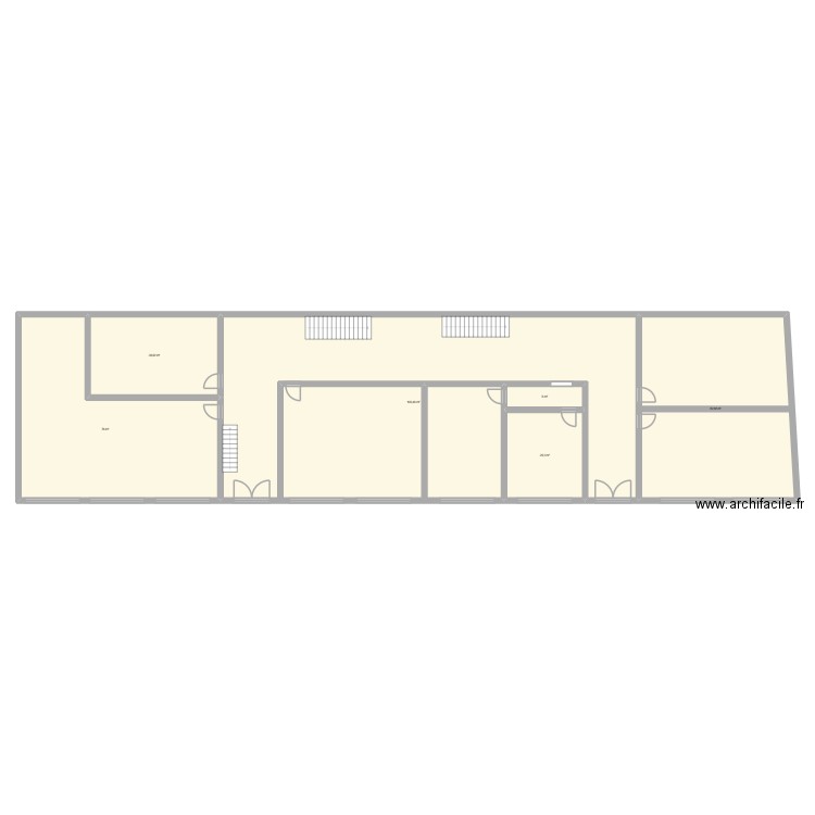 Jumet. Plan de 6 pièces et 408 m2