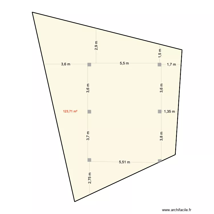 Foce di Mela. Plan de 