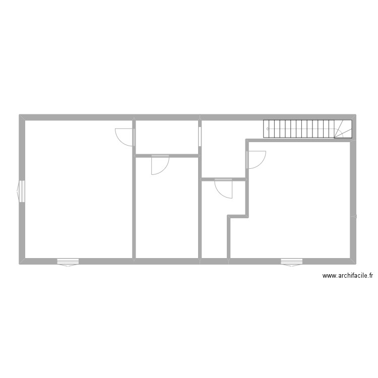 appolinaire r+1. Plan de 6 pièces et 91 m2