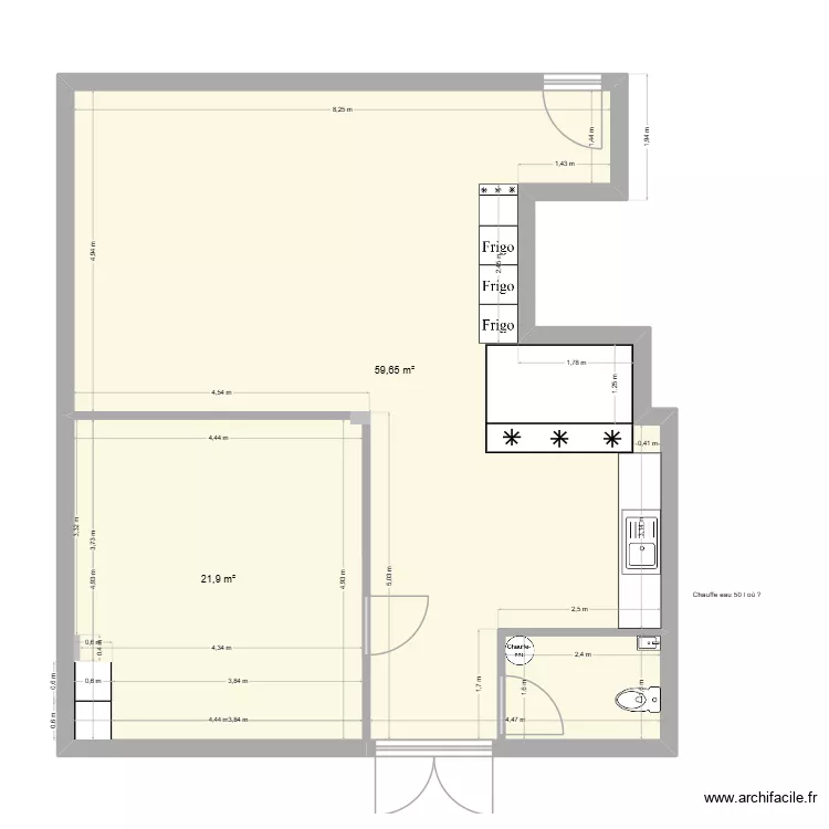 épicerie mens 4. Plan de 2 et 82 m² épicerie mens 4. Plan de 2 et 82 m²