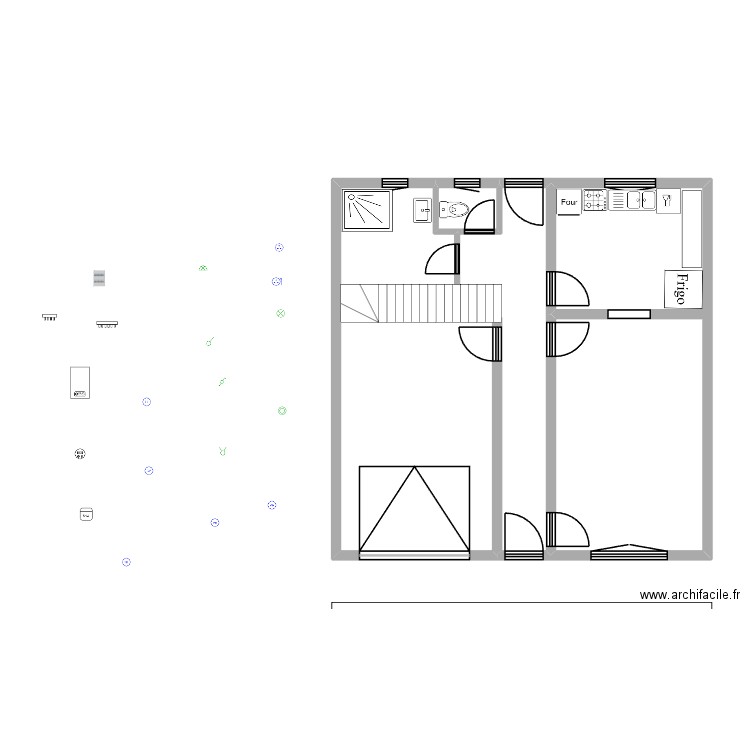 AM.Drici-Elec. Plan de 3 pièces et 70 m2