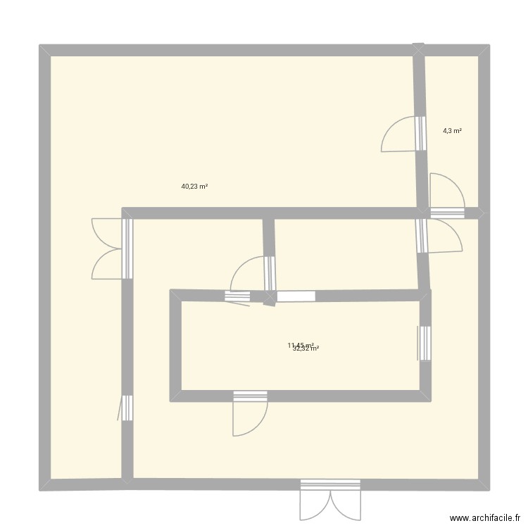 L'Asanté: Restaurant. Plan de 4 pièces et 104 m2