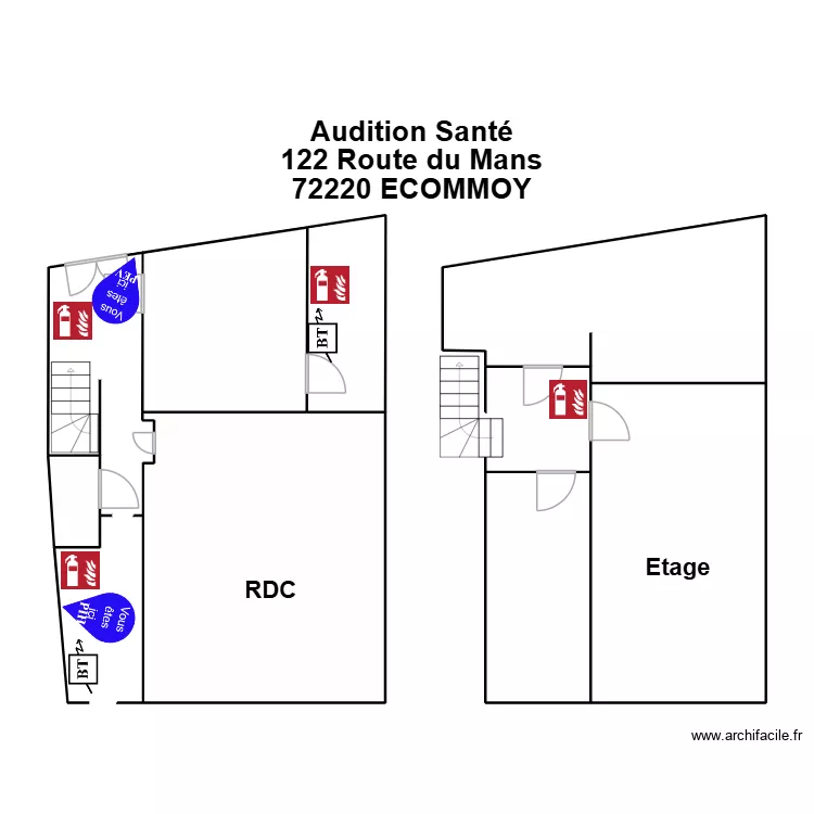 Plan Sonova Ecommoy. Plan de 