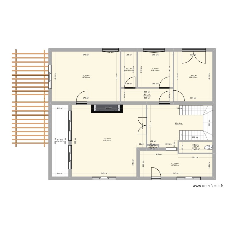 etage 1*. Plan de 0 pièce et 0 m2