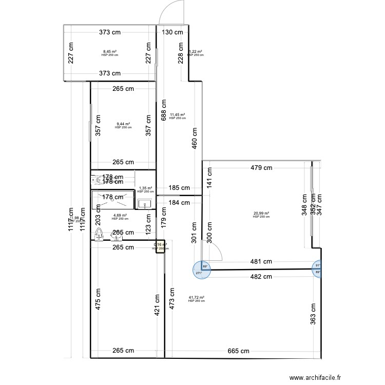 Projet Maria. Plan de 0 pièce et 0 m2