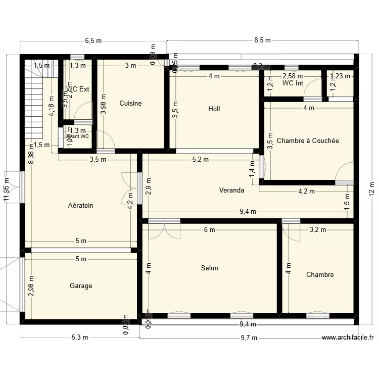 15  *  12 test. Plan de 