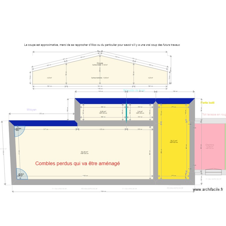 ML24006095. Plan de 14 pièces et 172 m2