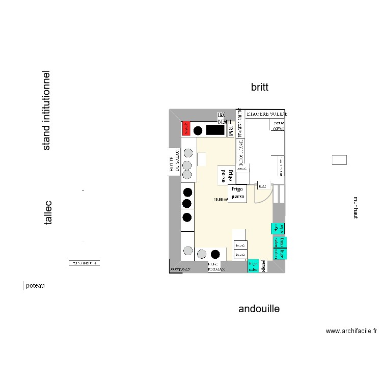 salon2026 7par5 final. Plan de 1 pièce et 20 m2