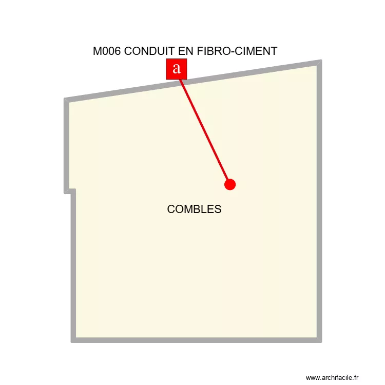 PLAN COMBLES VAUVERT. Plan de 