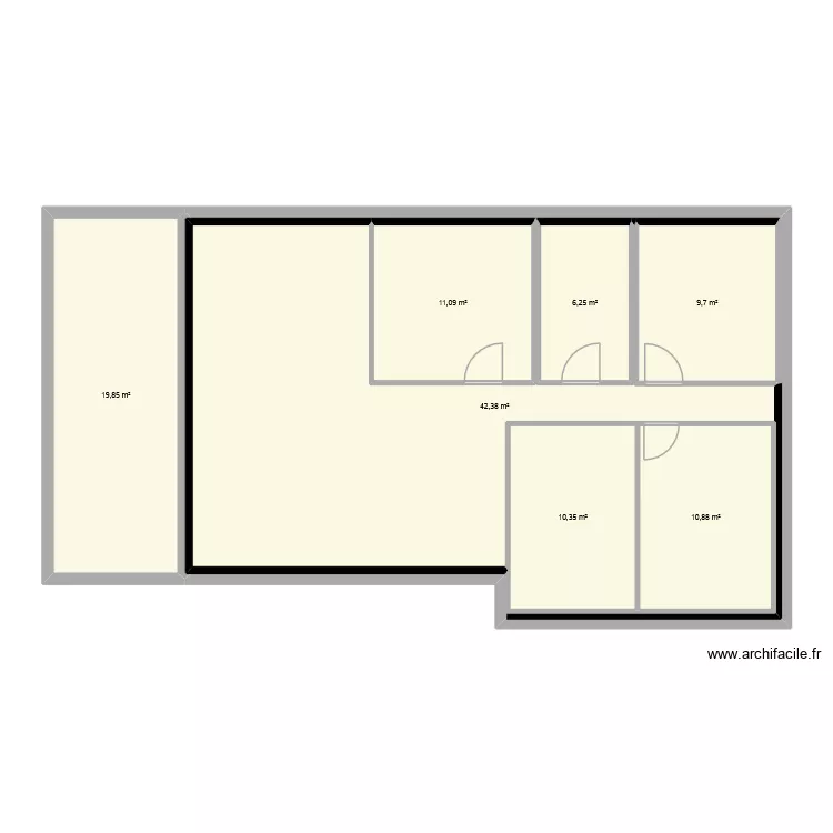 shoayb maison. Plan de 7  et 167 m²