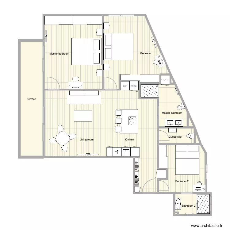 cap d\'ail russe SOL. Plan de 12  et 105 m²