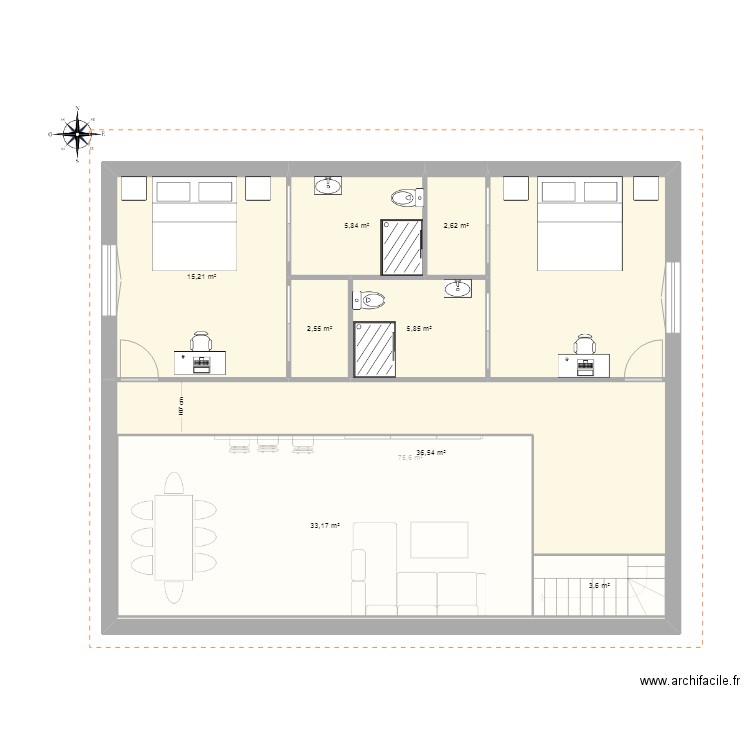 maison T3. Plan de 0 pièce et 0 m2