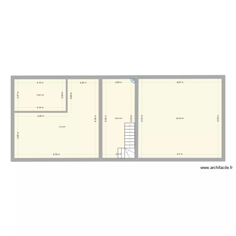 bressolles etage. Plan de 
