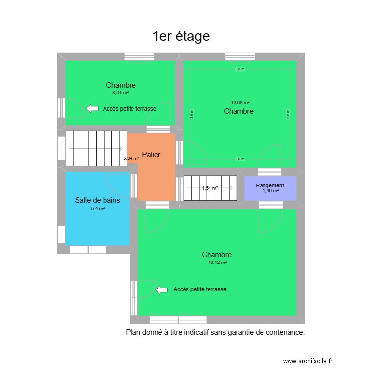Plans Aulnes 12 ENSIVAL. Plan de 7 pièces et 55 m2