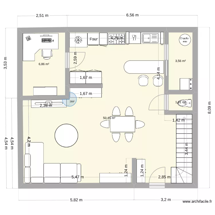 maison ideale 2. Plan de 4 pièces et 62 m² maison ideale 2. Plan de 4 pièces et 62 m²