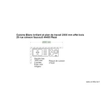 Cuisine meuble bas + plaque