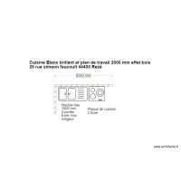 Cuisine meuble bas + plaque