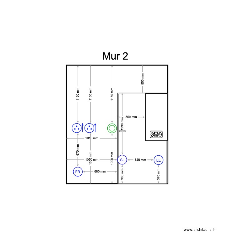 MUR 2. Plan de 0 pièce et 0 m2