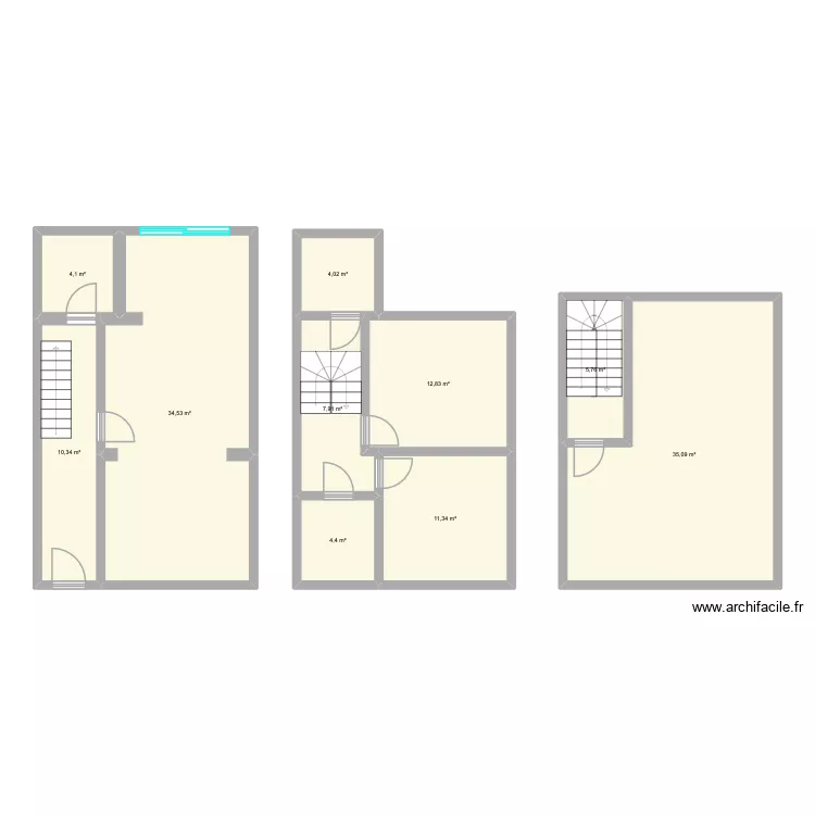Asty-Moulin. Plan de 