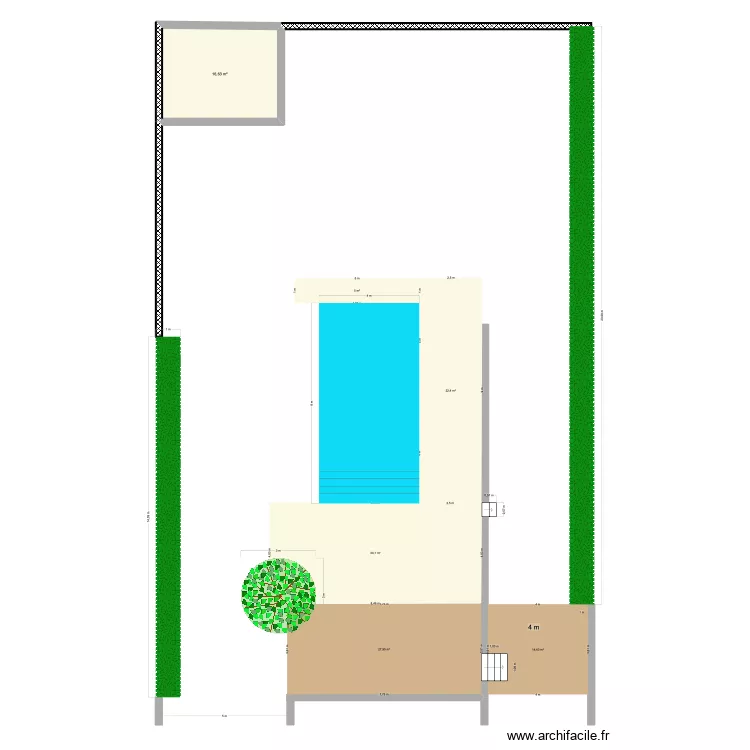piscine 2. Plan de 1 Pièce et 17 m² piscine 2. Plan de 1 Pièce et 17 m²