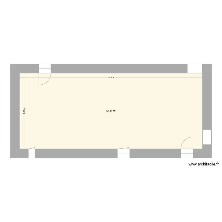RDC sud ouest base. Plan de 