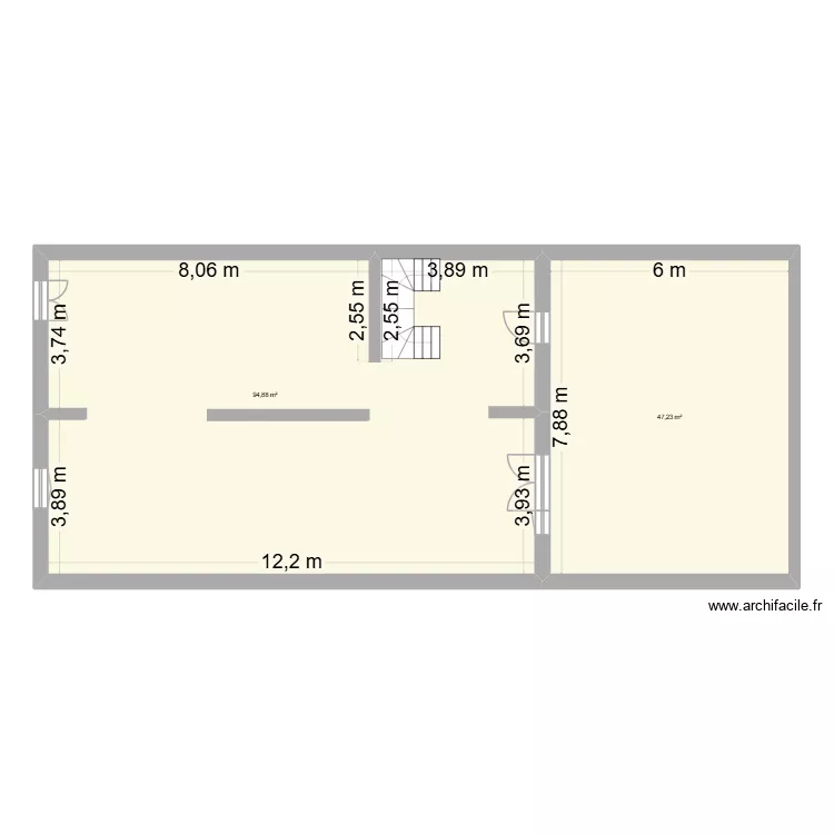 maison. Plan de 