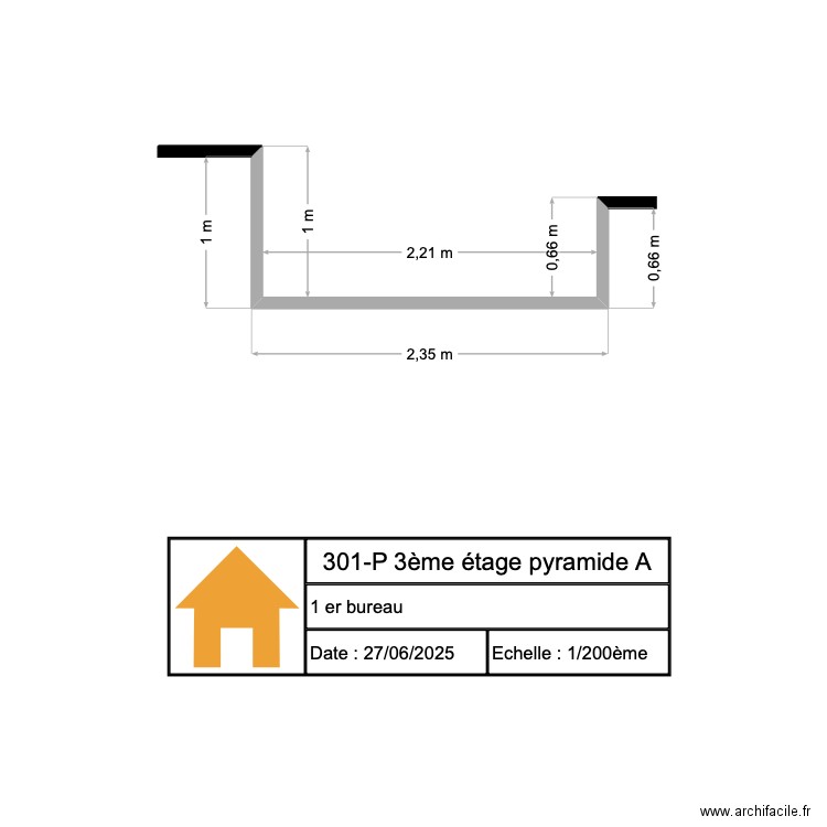 HOTEL REGION BUREAU 1. Plan de 0 pièce et 0 m2