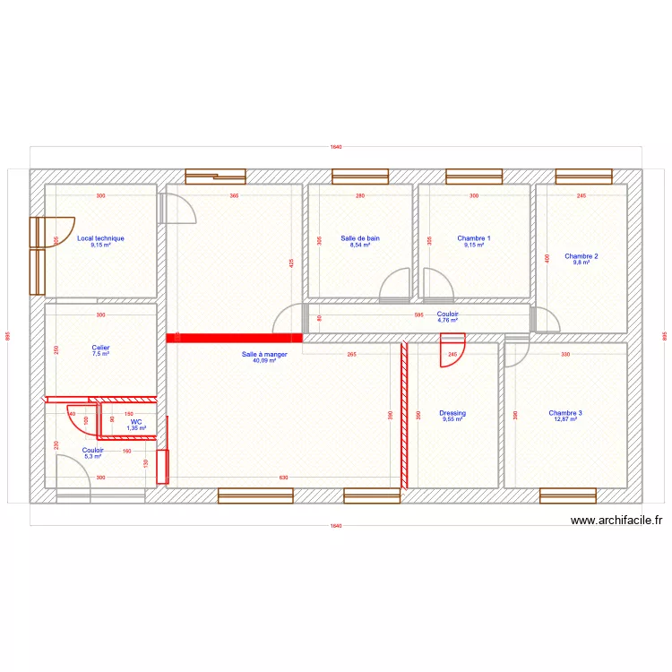 Vandelicourt (projet). Plan de Vandelicourt (projet). Plan de