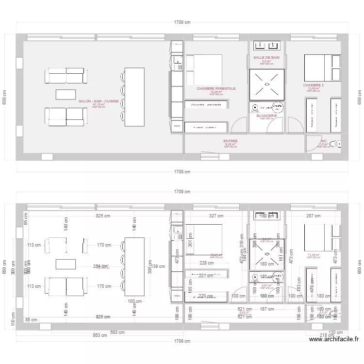 MAISON CATUS V BOIS. Plan de MAISON CATUS V BOIS. Plan de