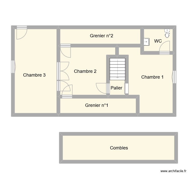 chicherye etage. Plan de 0 pièce et 0 m2