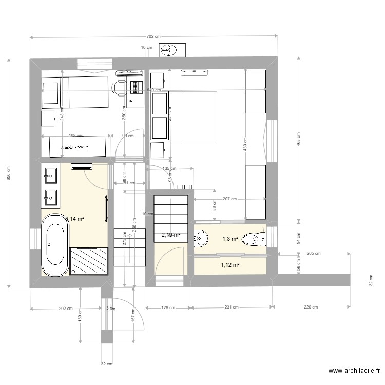 caveirac projet rdc haut. Plan de 0 pièce et 0 m2