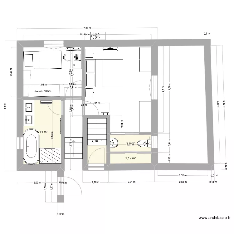 caveirac projet rdc haut. Plan de 