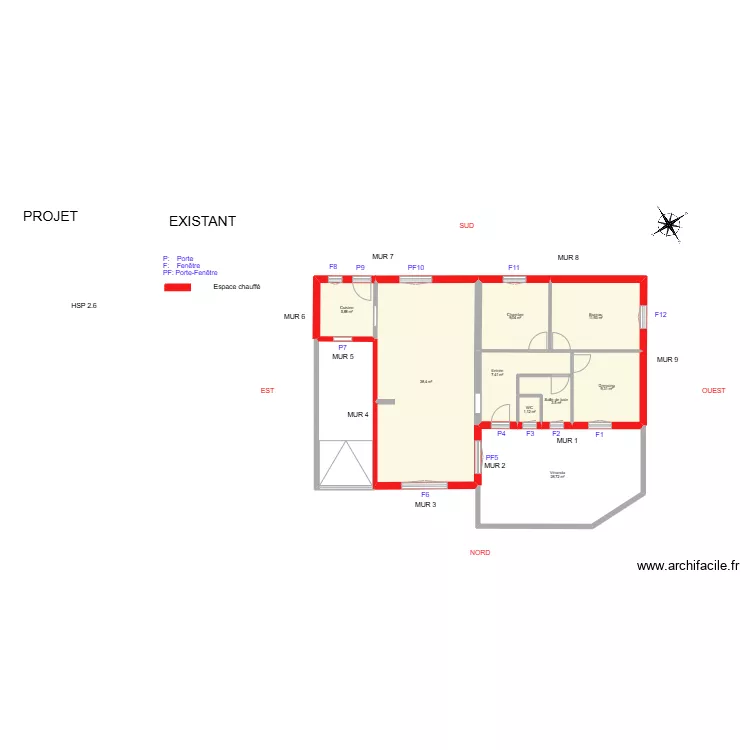 BABIN_ Existant. Plan de 