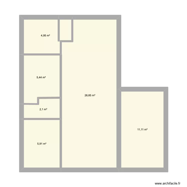 val aout 2026. Plan de 6  et 56 m²