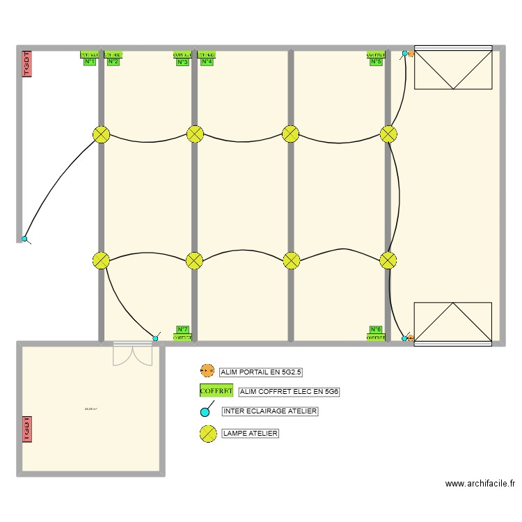 AGELINA. Plan de 5 pièces et 343 m2