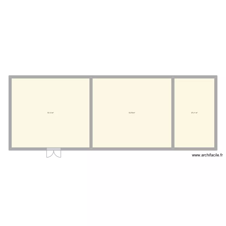 Bahamas. Plan de 3  et 134 m²