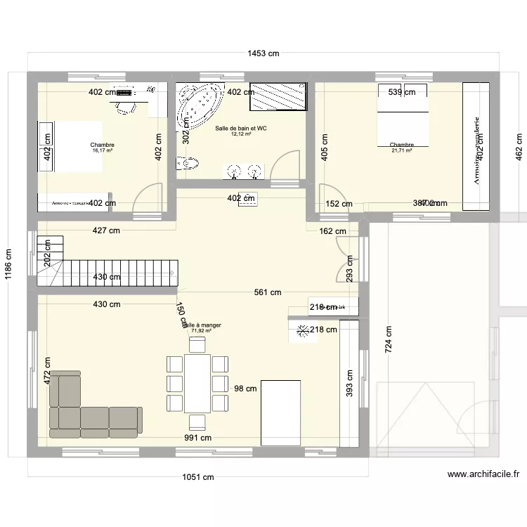Maison 23. Plan de 9  et 271 m²