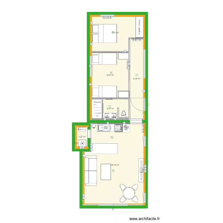 Pirou &eacute;lec. Plan de 