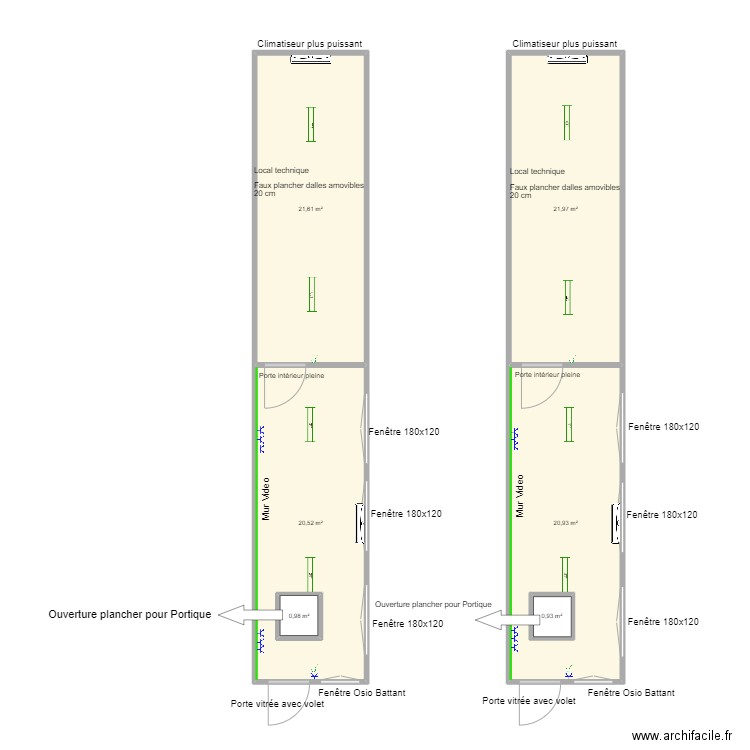 Plan Sweco  premier jet . Plan de 6 pièces et 90 m2