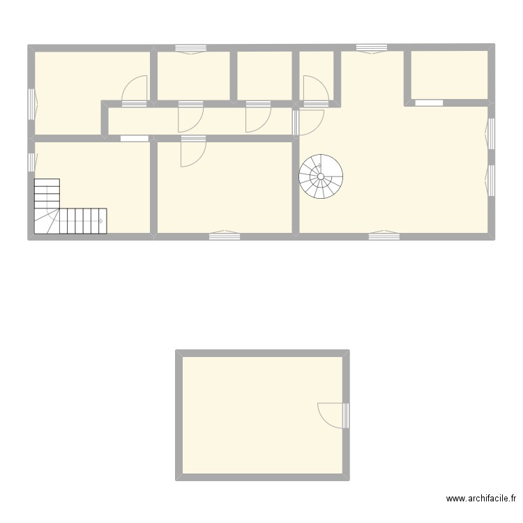 DEHORS - JUMIEGES. Plan de 13 pièces et 189 m2