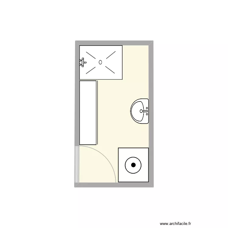sdb jer. Plan de 1 et 5 m² sdb jer. Plan de 1 et 5 m²