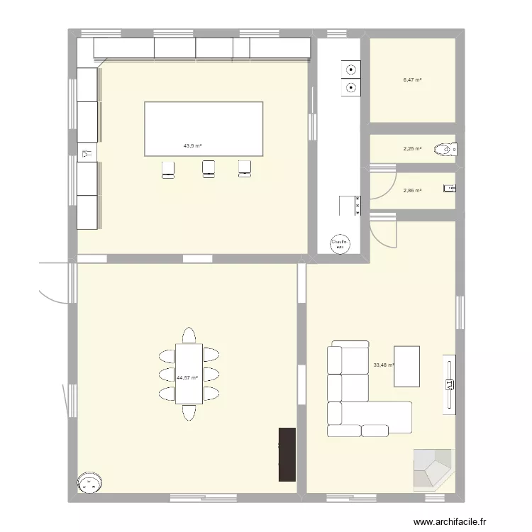 Maison La Mouille BIS. Plan de 6 et 134 m² Maison La Mouille BIS. Plan de 6 et 134 m²