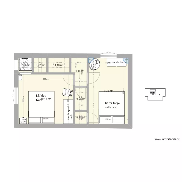 Maison L'isle. Plan de 
