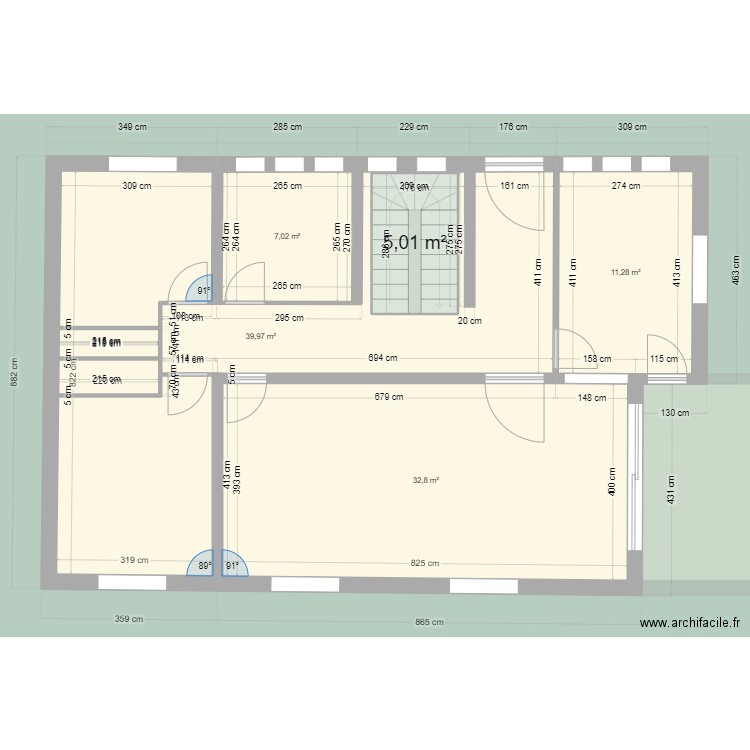 Maison Cruseilles. Plan de 13 pièces et 328 m2
