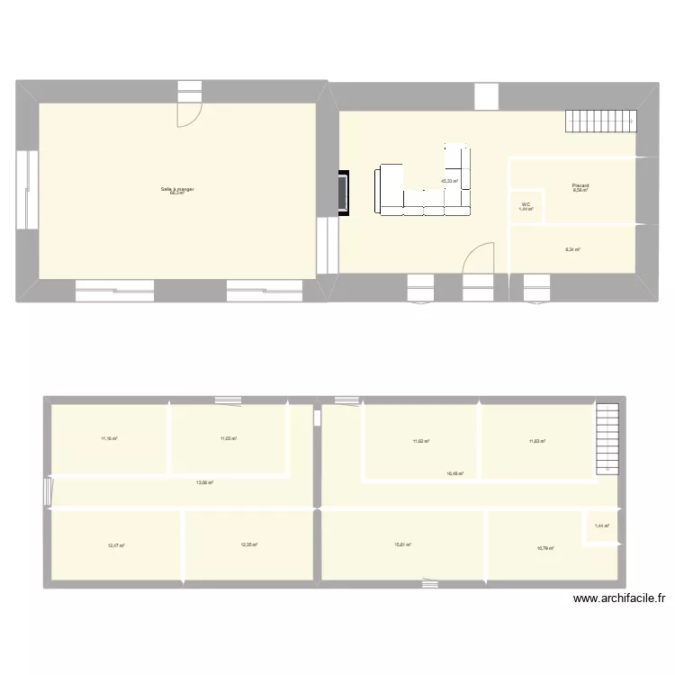 Maison. Plan de 