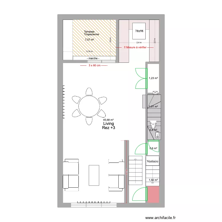 Marie Jos&eacute; Rez 3 Permis 2025. Plan de 0 pièce et 0 m2