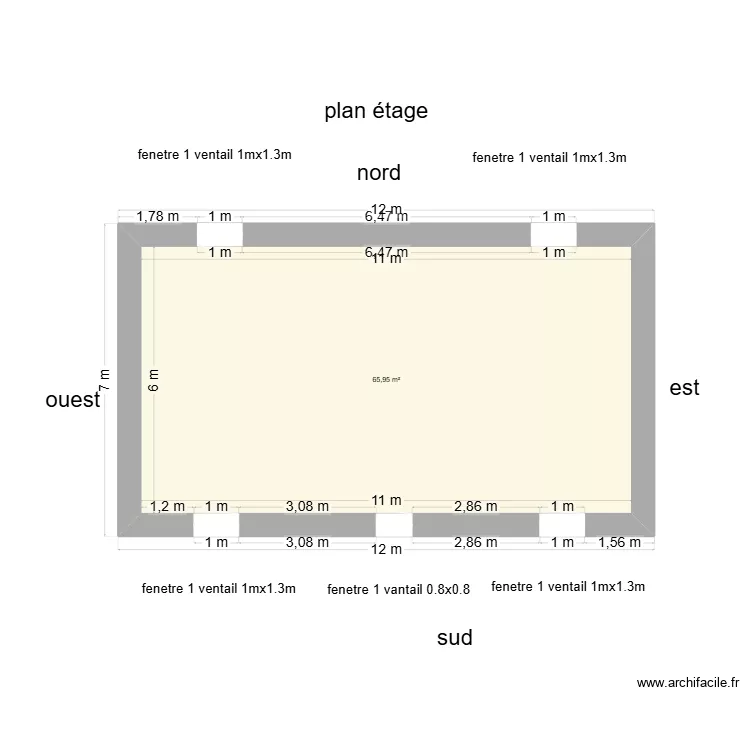 etage. Plan de 