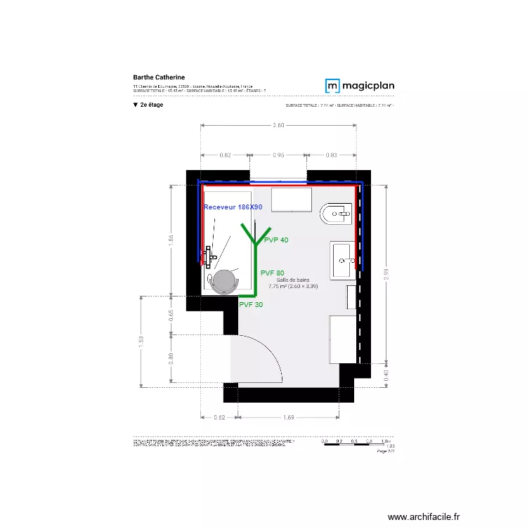Plan Projet  Mme. Barthe. Plan de 