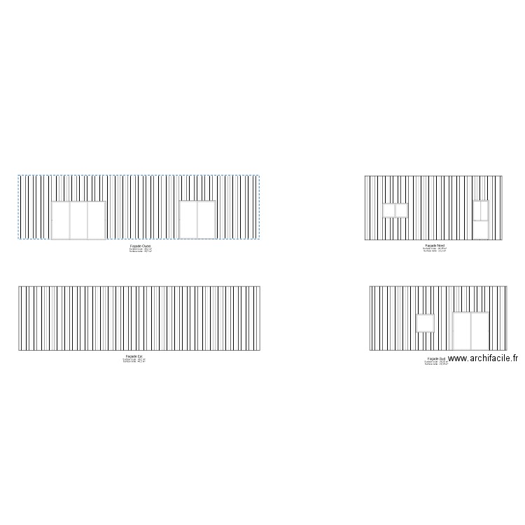 Façades Sarzeau V1 - 17/08/2024. Plan de 0 pièce et 0 m2