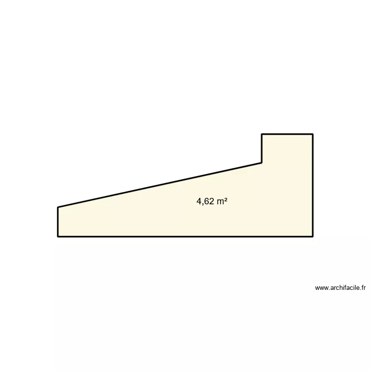 rejet d'eau. Plan de 1  et 5 m²